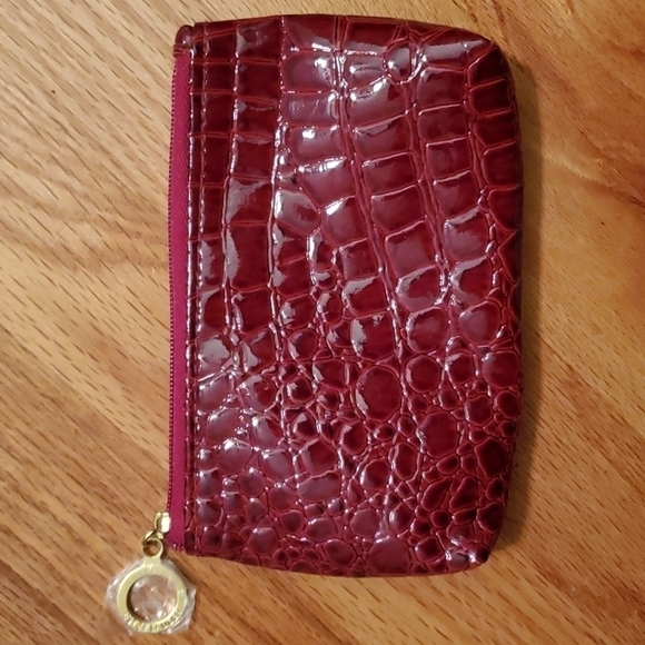 ESTEE Lauder Faux Croc Embossed Makeup Bag NWOT - Picture 2 of 4